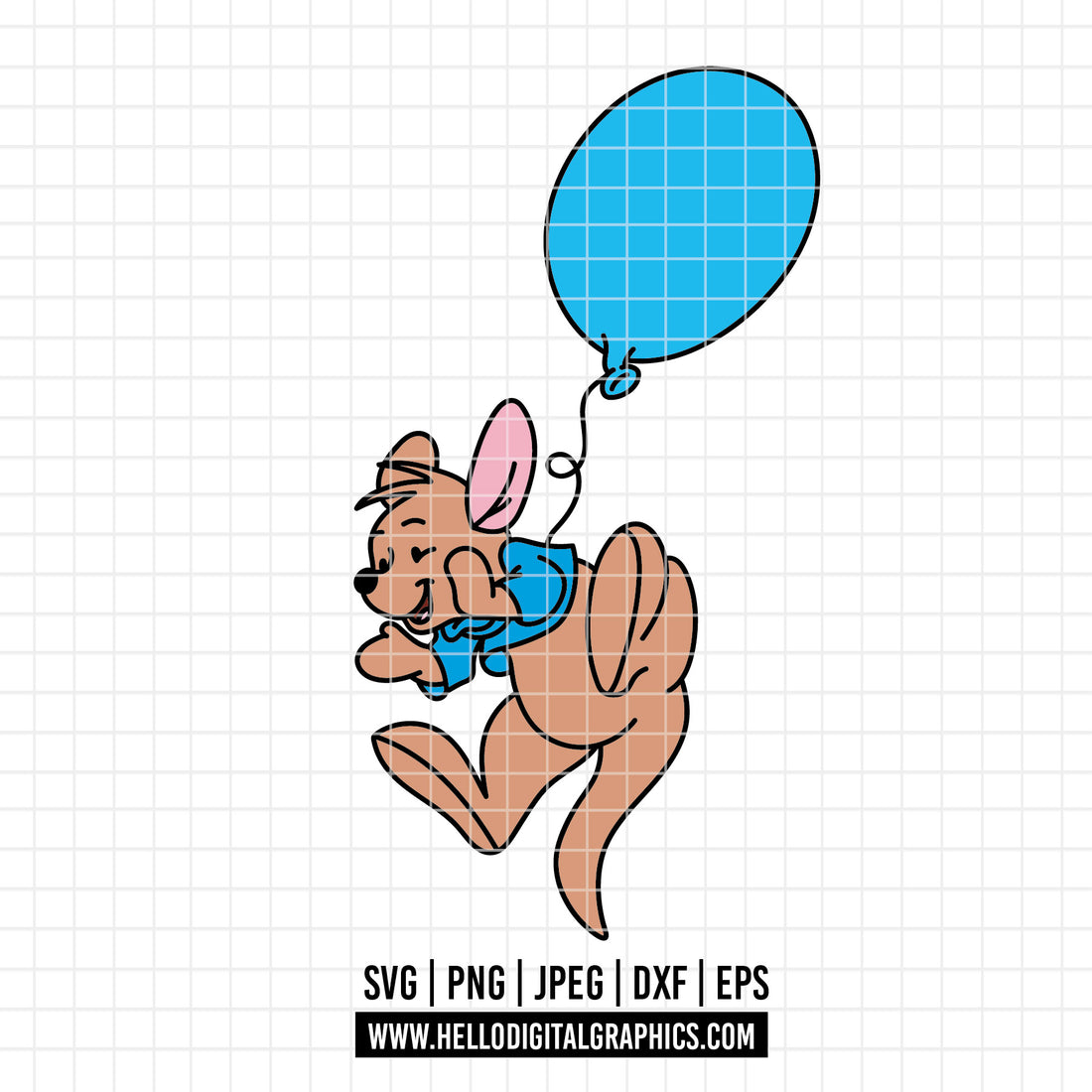 Pooh Hello Rabbit COD4713 - Winnie the pooh rabbit svg, pooh sketch svg, friends svg, po ...