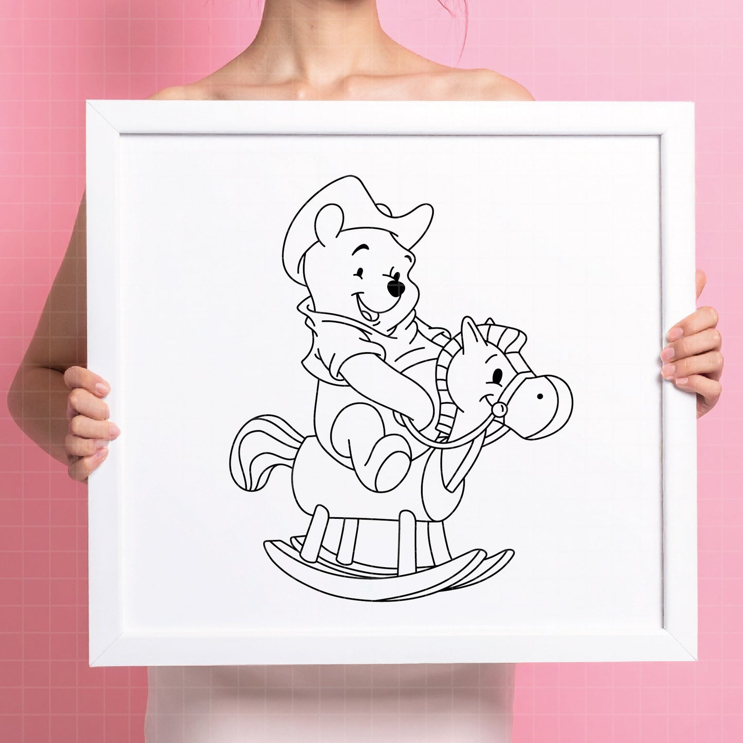 COD4714 - Winnie the pooh cowboy svg, pooh svg, friends svg, pooh birthday svg