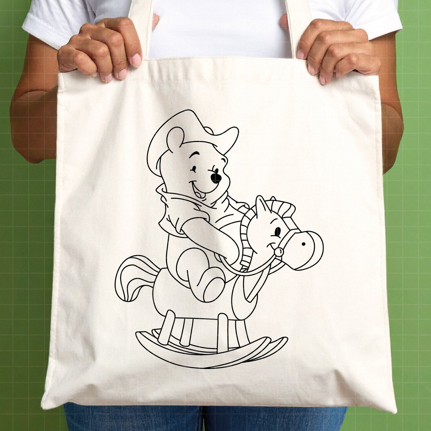 COD4714 - Winnie the pooh cowboy svg, pooh svg, friends svg, pooh birthday svg