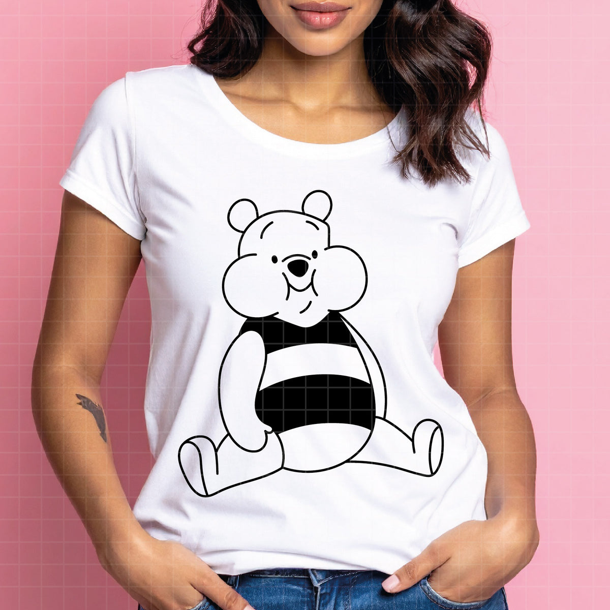 COD4720 - Winnie the pooh cowboy svg, pooh svg, friends svg, pooh birthday svg