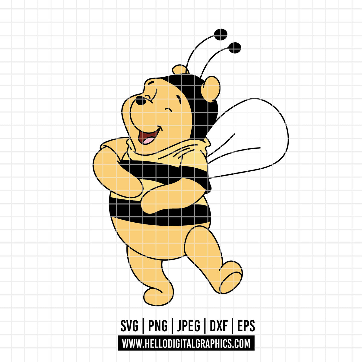 COD4723 - Winnie the pooh cowboy svg, pooh svg, friends svg, pooh birthday svg