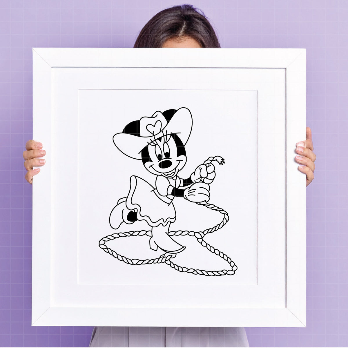 COD4725 - Miinnie cowboy svg, Disney svg,  minnie svg, My First Rodeo clipart