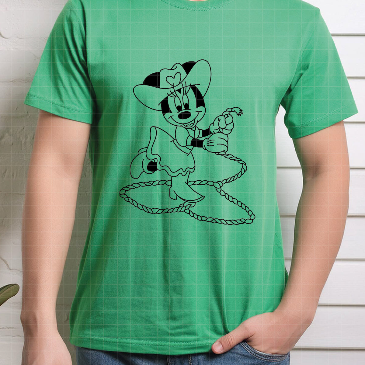 COD4725 - Miinnie cowboy svg, Disney svg,  minnie svg, My First Rodeo clipart