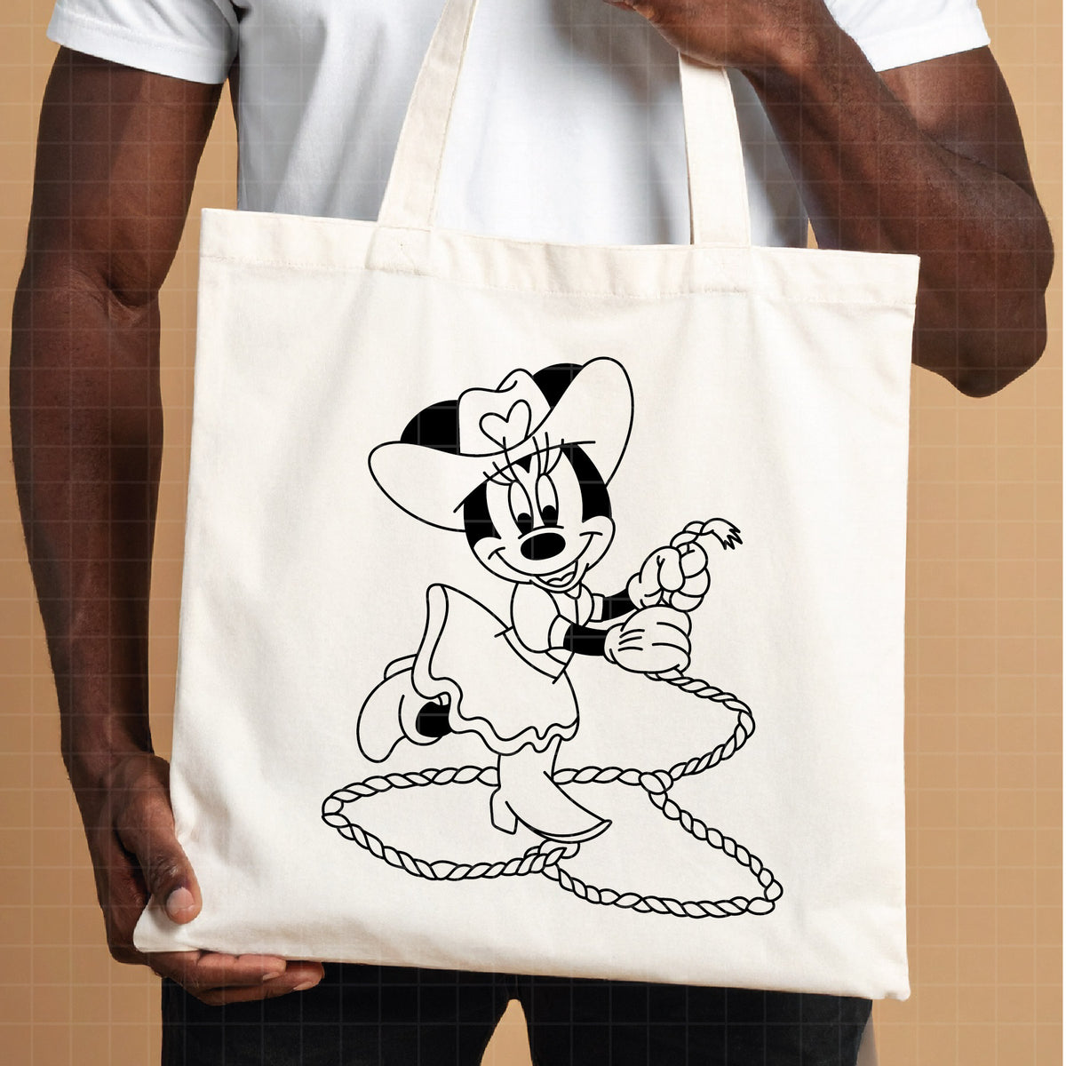 COD4725 - Miinnie cowboy svg, Disney svg,  minnie svg, My First Rodeo clipart