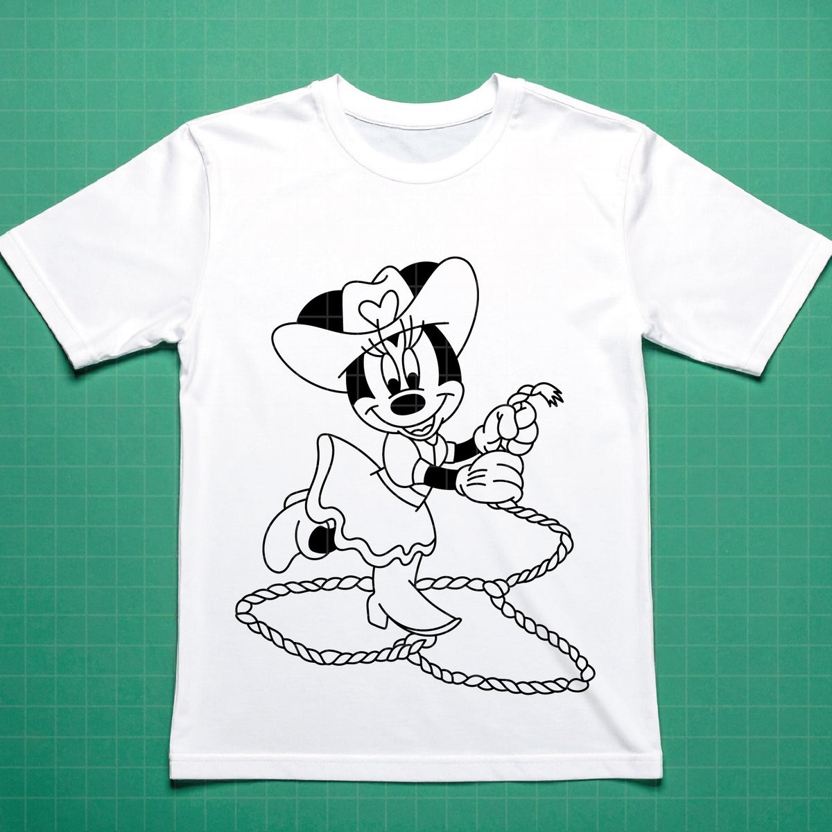 COD4725 - Miinnie cowboy svg, Disney svg,  minnie svg, My First Rodeo clipart