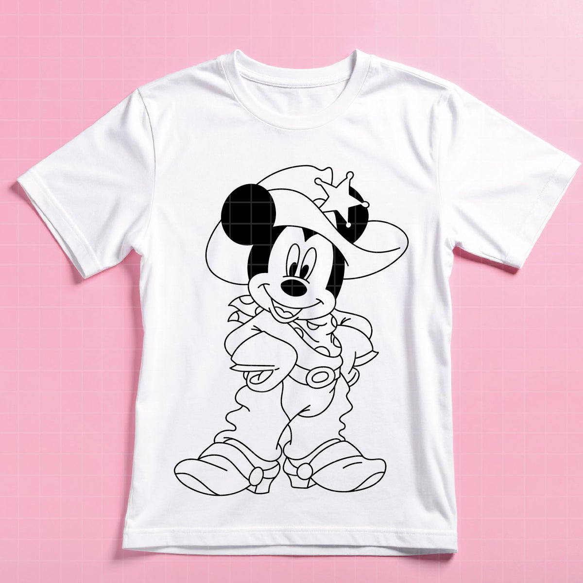 COD4726 - Mickey cowboy svg, Disney svg, mickey svg, My First Rodeo clipart