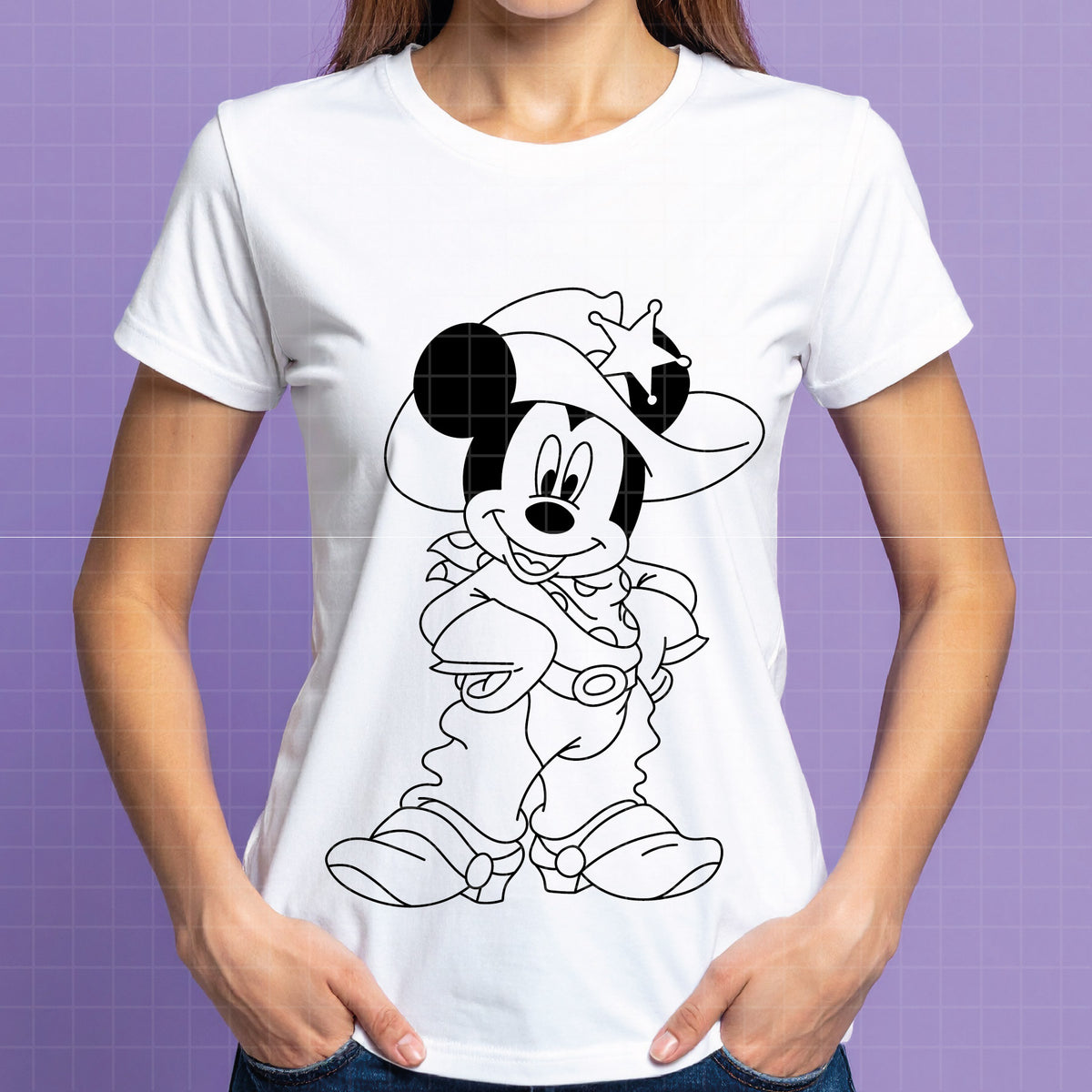COD4726 - Mickey cowboy svg, Disney svg, mickey svg, My First Rodeo clipart