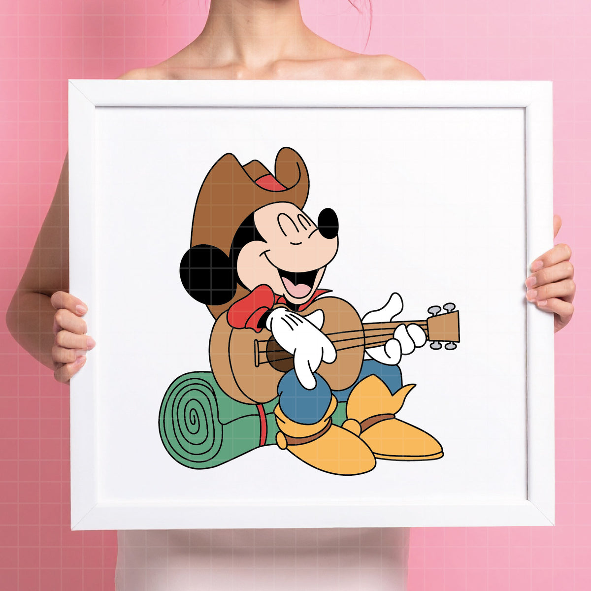 COD4728 - Mickey cowboy svg, Disney svg, mickey guitar svg, My First Rodeo clipart