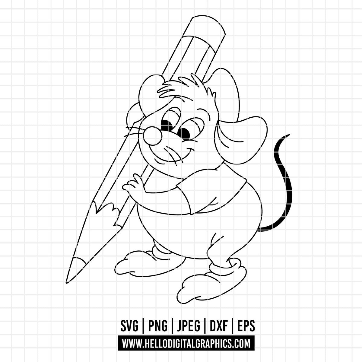 COD4729 - Cinderella svg, Gus gus happy svg, Princess svg, Princess for Cricut Silhouette