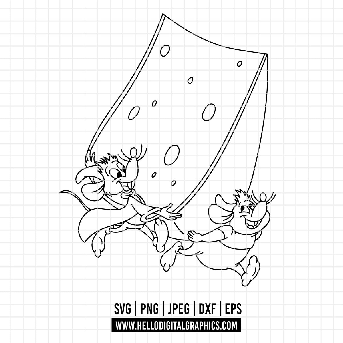 COD4731 - Cinderella svg, Gus gus happy svg, Princess svg, Princess for Cricut Silhouette