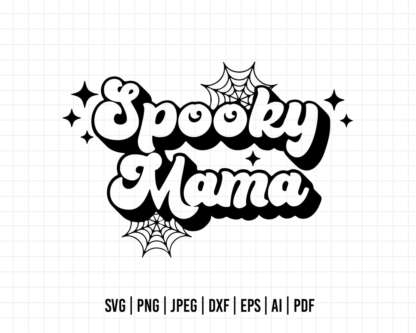 COD477- Spooky mama svg, Halloween svg, Trick Or Treat Svg, Spooky Vibes Svg