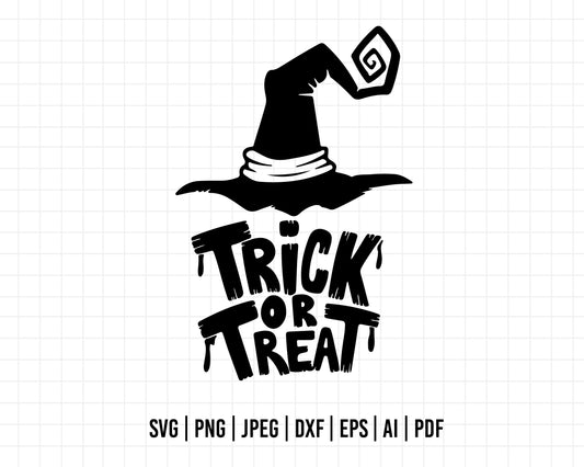 COD479- Trick Or Treat Svg, Halloween  Svg, Halloween bat svg, spider svg