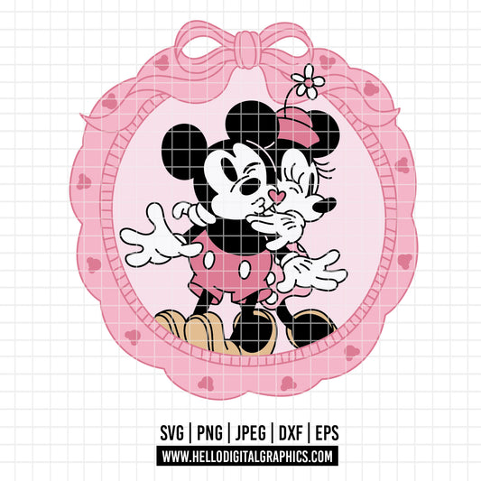 COD4843 - Mickey and Minnie Svg, Disney svg, Love svg, Valentine's day svg