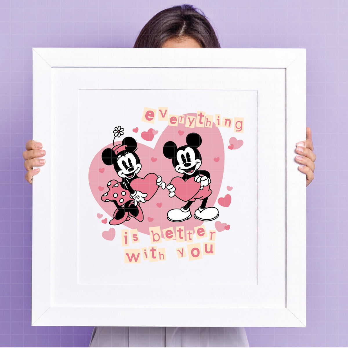 COD4845 - Mickey and Minnie Svg, Disney svg, Love svg, Valentine's day svg