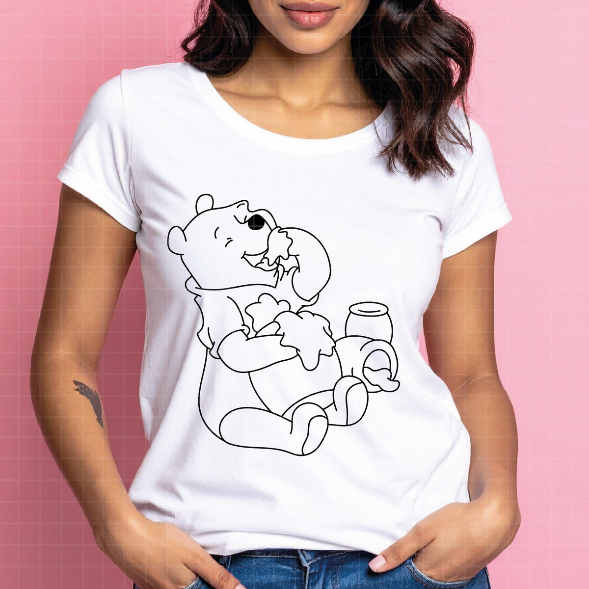 COD4888 - Pooh svg, Winnie the Pooh svg, Winnie the Pooh clipart, pooh png, pooh svg