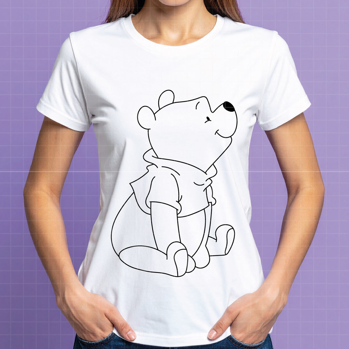 COD4890 - Pooh svg, Winnie the Pooh svg, Winnie the Pooh clipart, pooh png, pooh svg