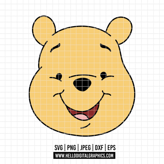 COD4892 - Pooh svg, Winnie the Pooh svg, Winnie the Pooh clipart, pooh png, pooh svg
