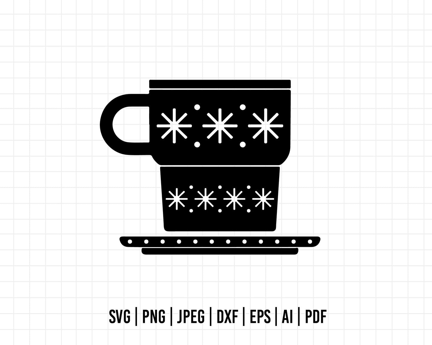 COD493- Tea svg, tea clipart, tea time svg, winter svg, frozen svg
