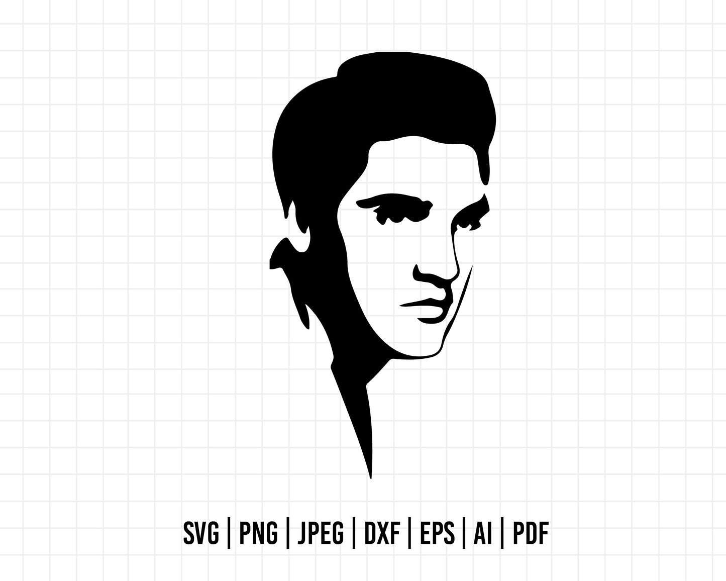 COD504- Elvis svg, Rock svg, Rock Music svg, Musician cut file, Rock svg, music svg