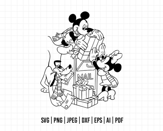 COD514- Merry Christmas svg, Mickey mouse svg, Disney svg, Disney Christmas svg