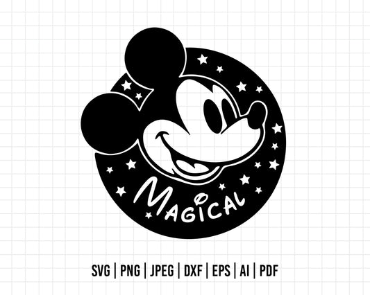 COD52- Mickey Svg, Disney svg, Magical svg, Mickey face svg