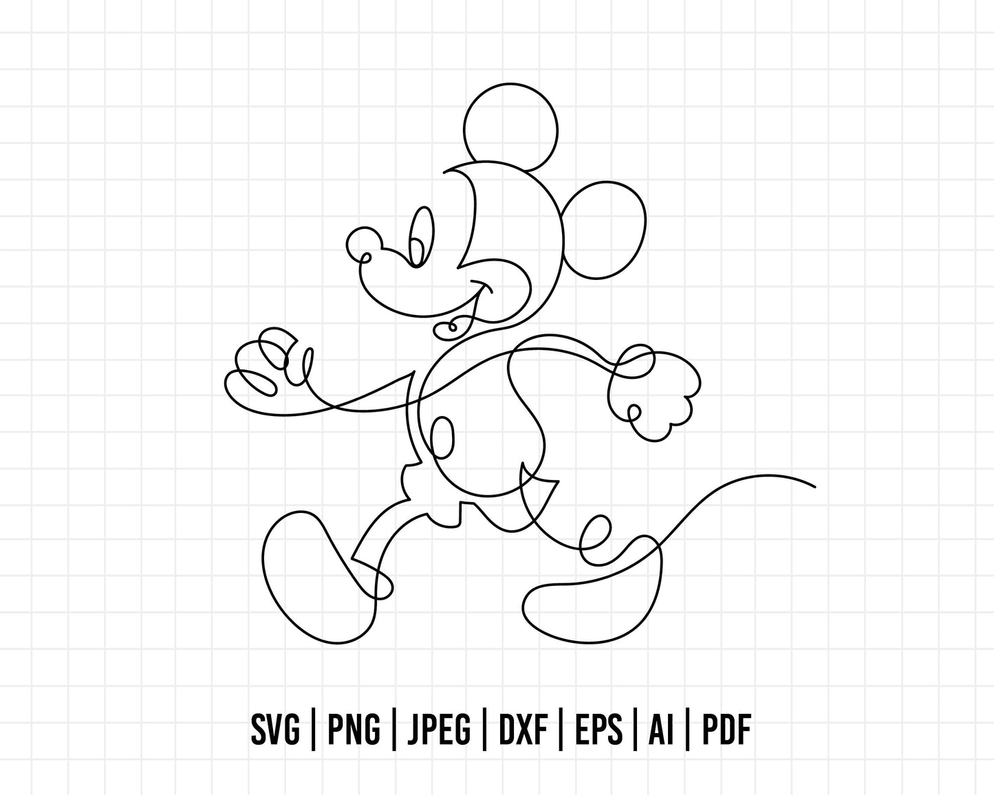 COD544- Mickey sketch svg, Mickey Svg, Disney svg, Magical svg, Mickey face svg