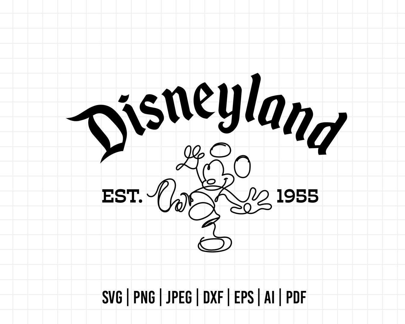COD554- Disneyland svg, Mickey sketch svg, Mickey Svg, Disney svg, Mag ...