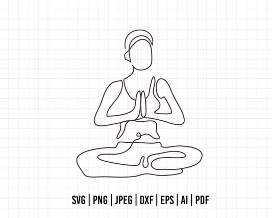 COD559- Meditation Yoga svg girl, yoga vector, Yoga png, cricut, namaste, meditation, Cricut