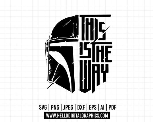 COD577- This is the way svg, Star Wars svg, Darth Vader svg, Star Wars quote svg