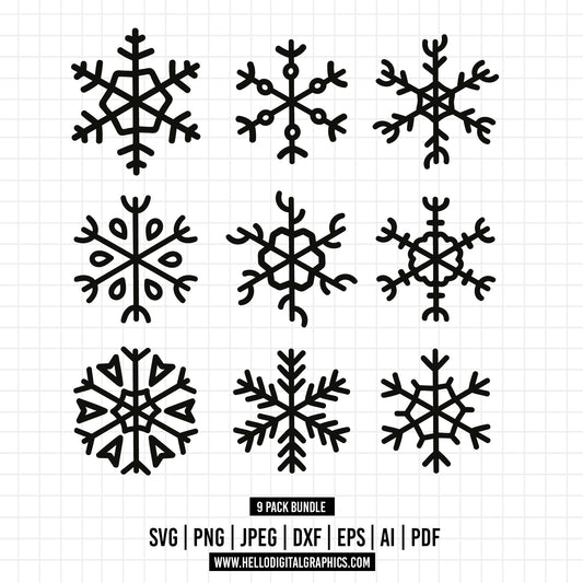 COD604- Snowflake svg, winter snowflake svg,  Merry Christmas svg, winter svg