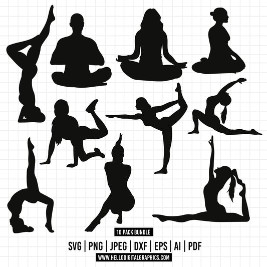 COD606- Meditation Yoga svg girl, yoga vector, Yoga png, cricut, namaste, meditation, Cricut