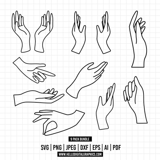 COD662- Nail art SVG bundle, Girl Hand svg, Nail art Cut file, Nail tech svg,Nail Polish svg, Nail svg, Manicure svg,Fashion svg