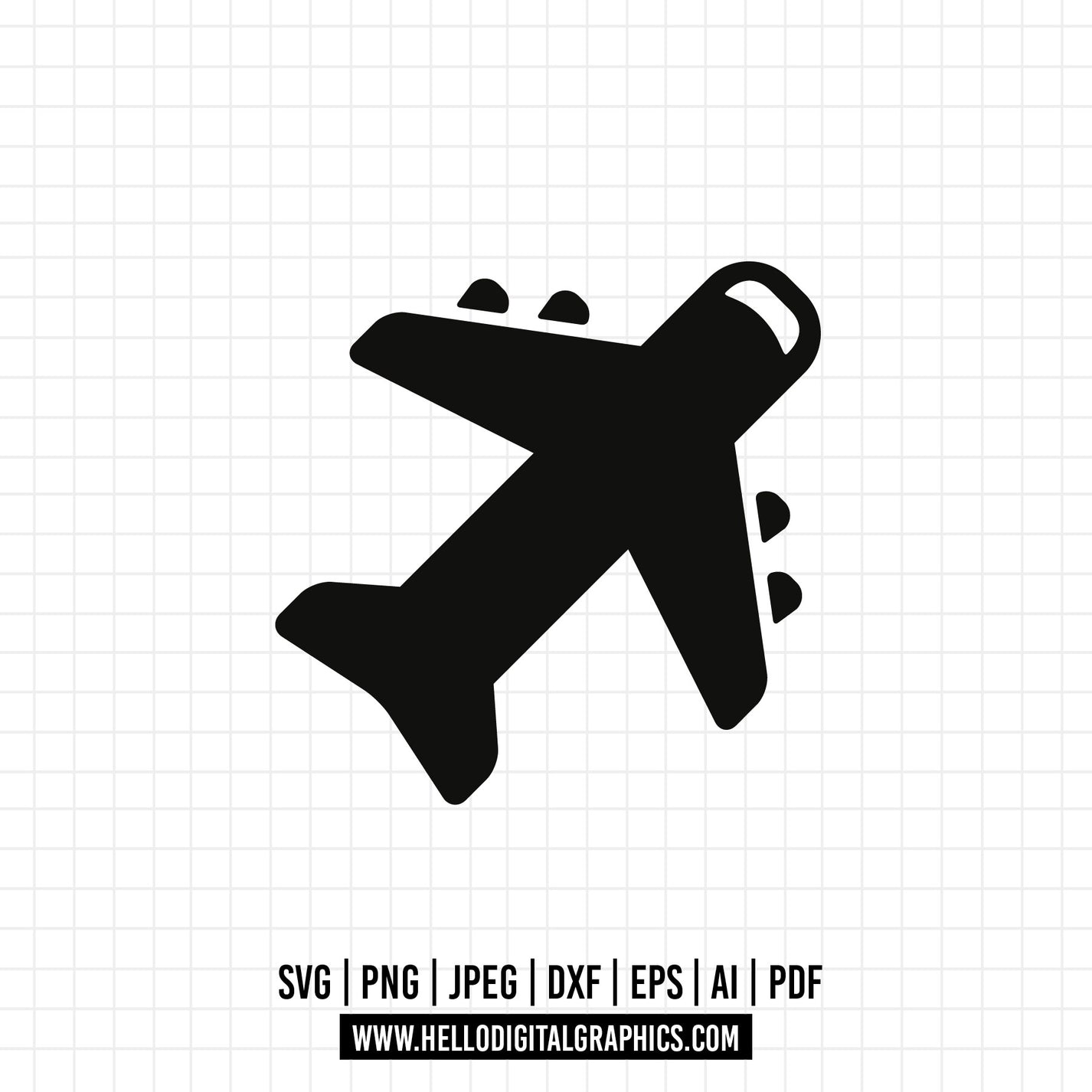 COD679- Airplane SVG Files, Airplane Cut Files, Airplane Vector Files ...