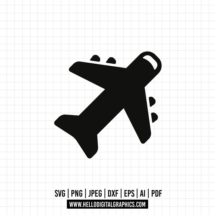 COD679- Airplane SVG Files, Airplane Cut Files, Airplane Vector Files