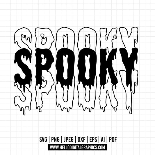 COD694- Spooky svg, Halloween svg, Trick Or Treat Svg, Spooky Vibes Svg