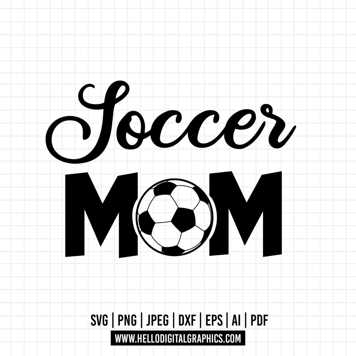 COD747- Soccer mom, mom svg, soccer svg, sport svg