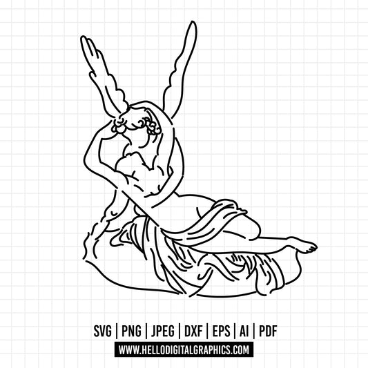 COD761- Venus Svg, Aphrodite svg, Venus Greek svg, vintage venus svg, angel svg, love svg, Art SVG Painting svg