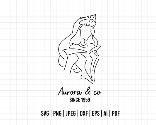 COD78-Aurora & co svg, Princess svg, Sleeping Beauty svg, disney svg, outline svg, princess svg, Cricut, Silhouette