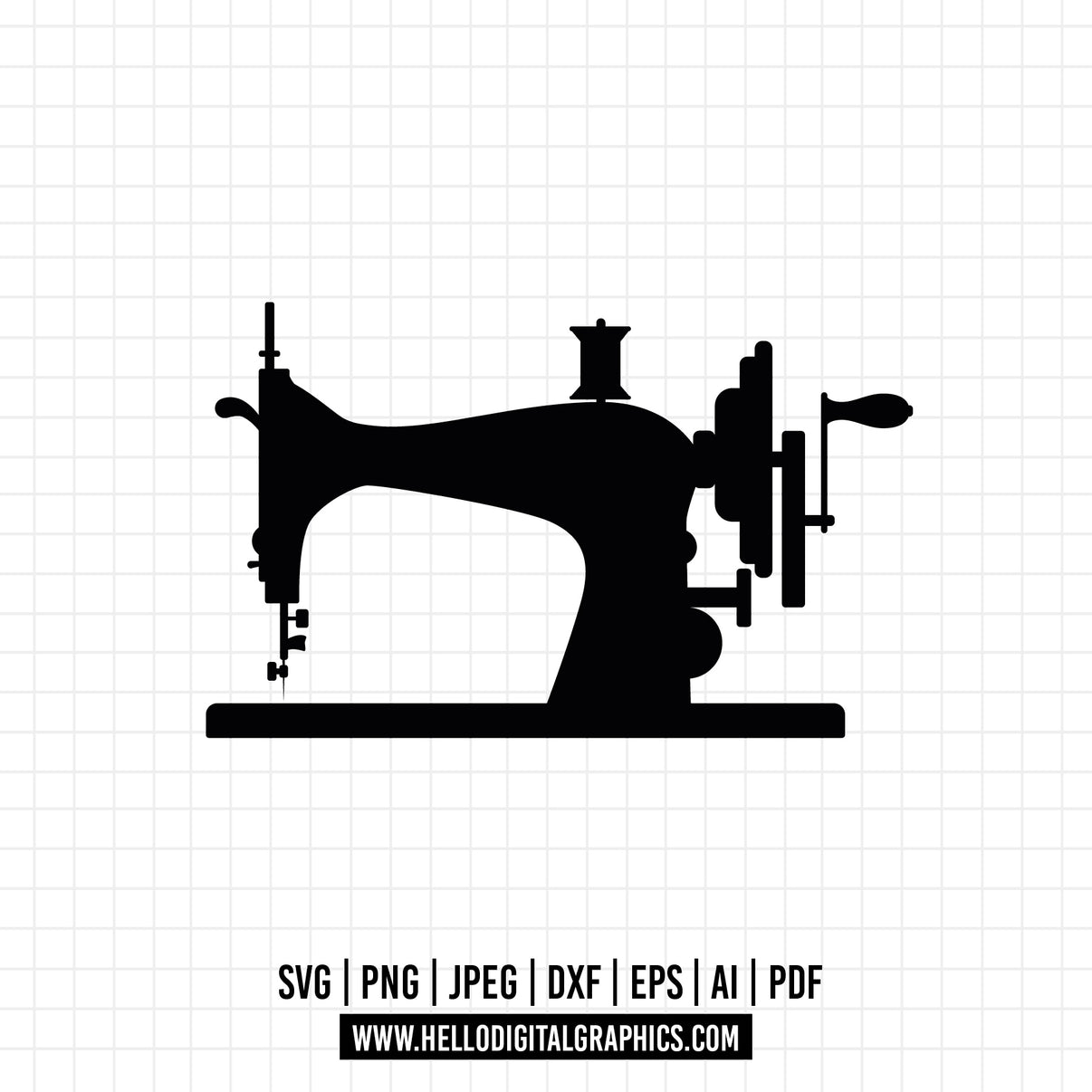 Cod816 - Sewing Machine Svg , Floral Sewing Machine Svg, Sewing Machin 