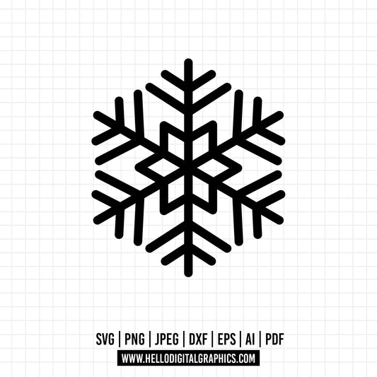 COD819- Snowflake svg, Merry Christmas svg, snowflake clipart