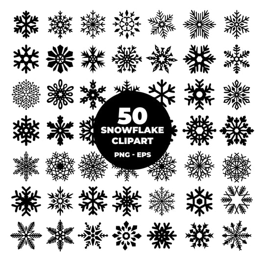 COD849- Snowflake clipart, winter snowflake eps,  Merry Christmas clipart, winter clipart