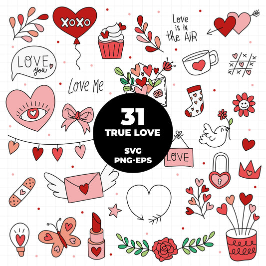 COD881- Valentine's day svg, Self Love Svg, love clipart, love vector, Heart svg, Hand-drawn svg, True love svg