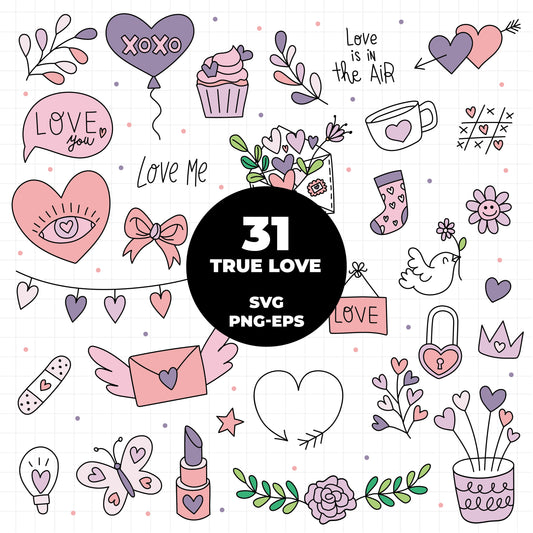 COD882- Valentine's day svg, Self Love Svg, love clipart, love vector, Heart svg, Hand-drawn svg, True love svg