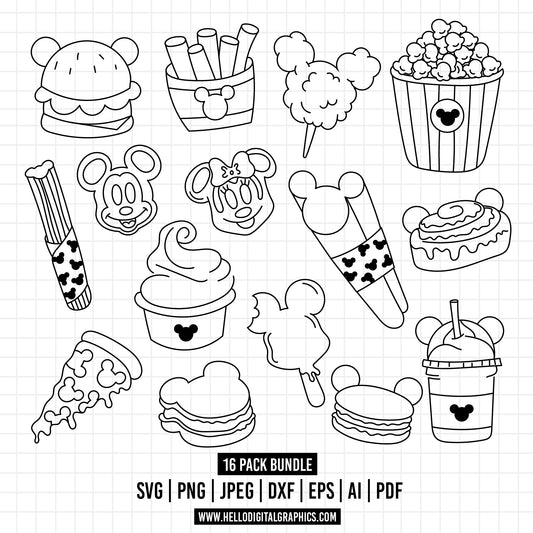 COD892- snackgoals svg, Snacks svg, Mickey Mouse Ears Head, Disney svg, mickey svg, Silhouette, Cricu