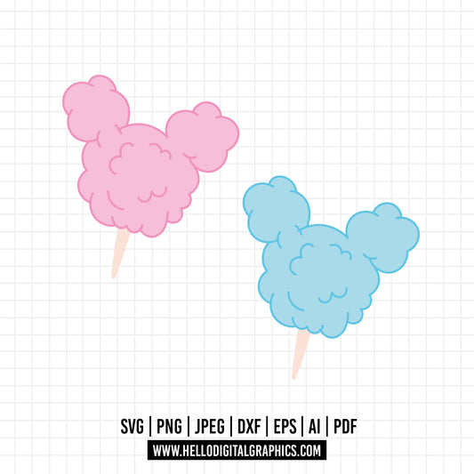 COD899 Mickey Cotton Candy svg, Park Snacks Food svg, Digital Download, Mickey SVG, Magic Kingdom PNG Instant Download