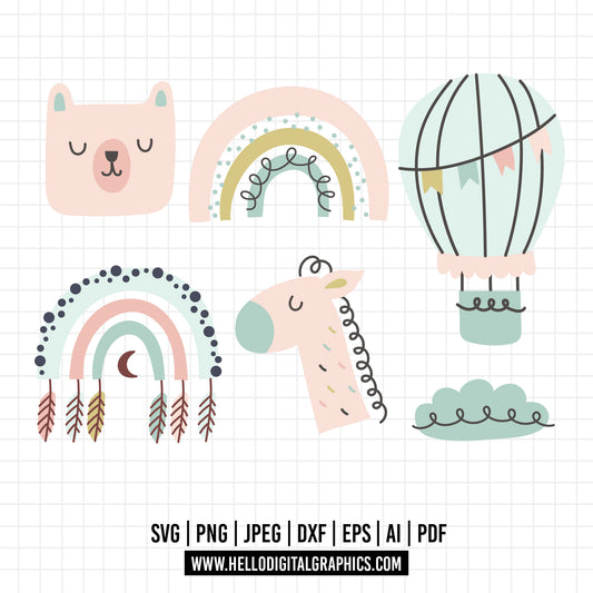 COD941 Baby svg, baby doodle svg, baby png, baby clipart, unicorn baby svg