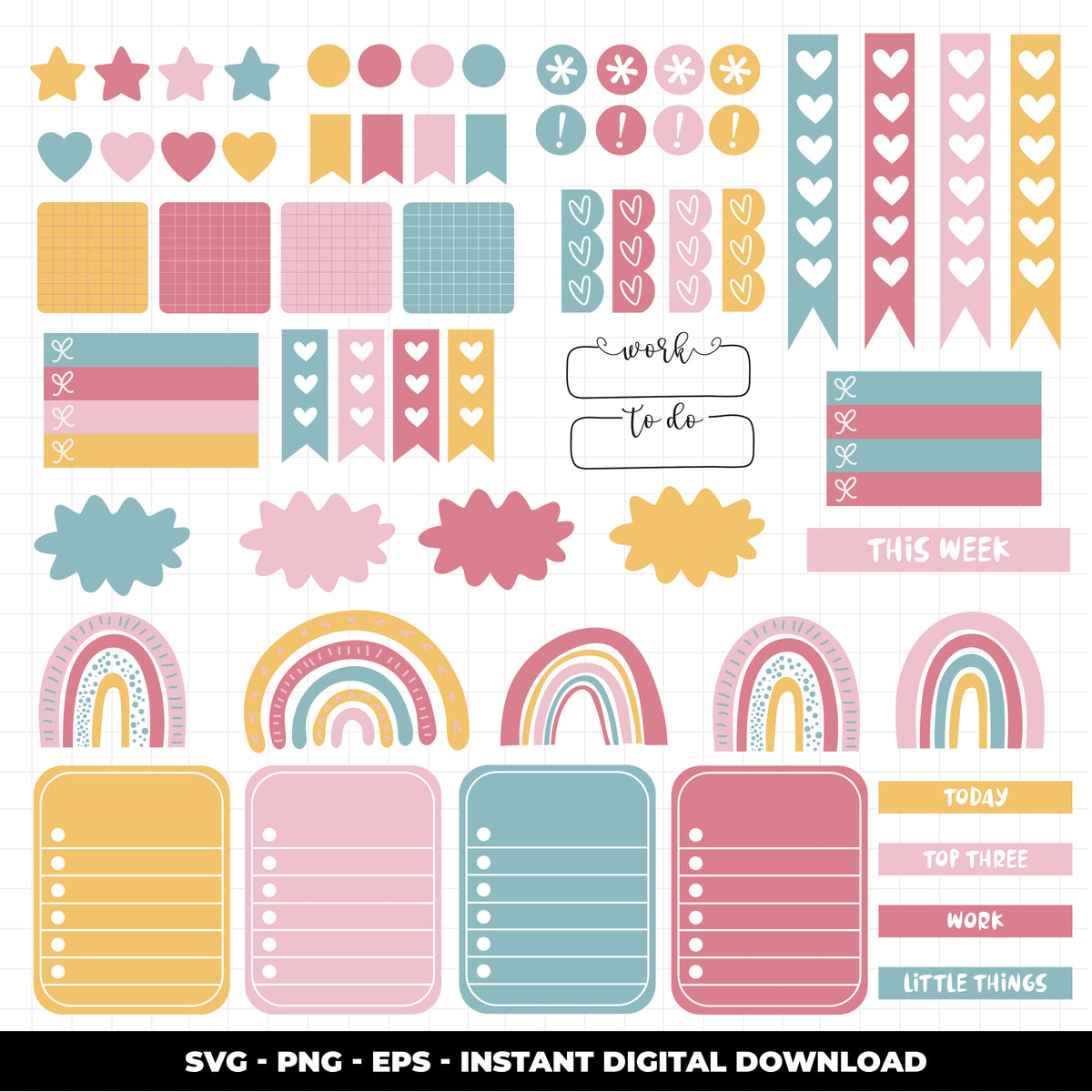 Jernel Svg COD999 Bullet journal svg, bujo clipart, Notes Clipart, school Clipart ...